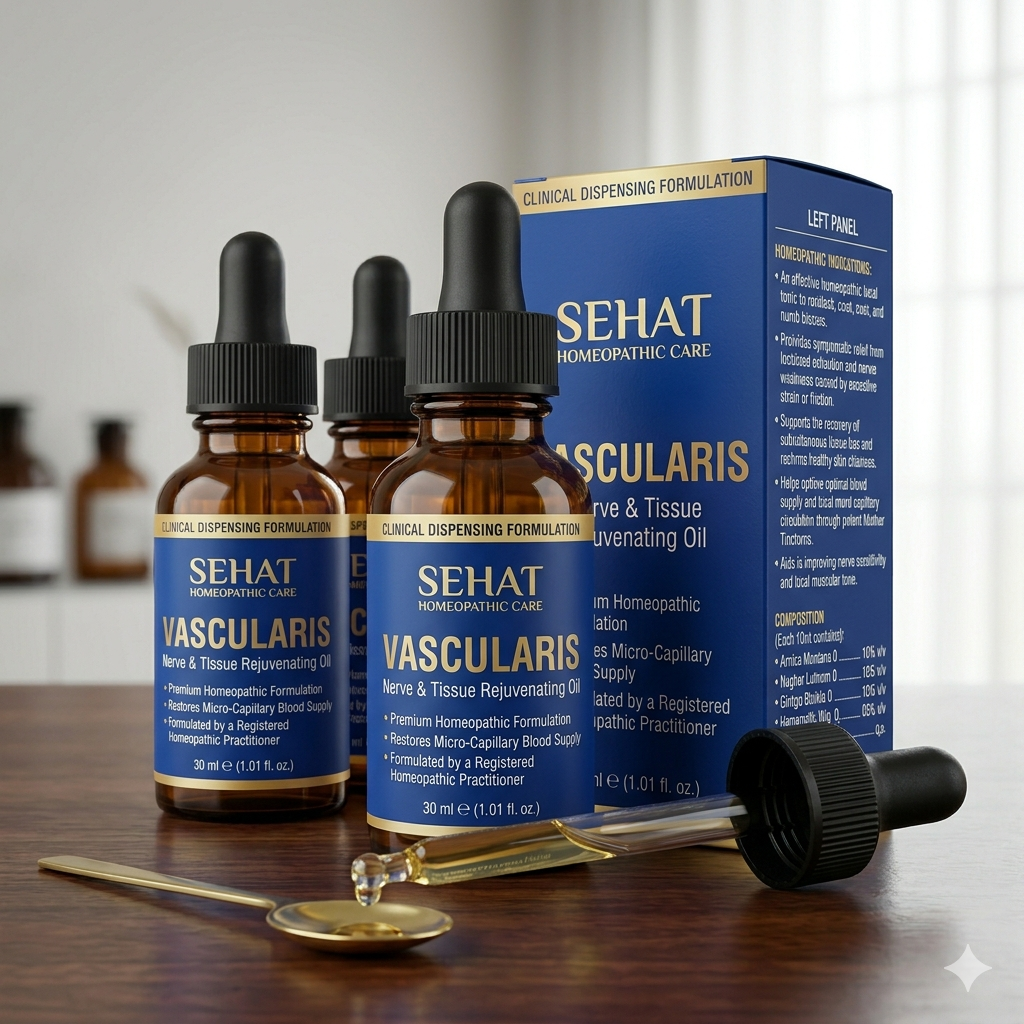 VASCULARIS - Nerve & Tissue Rejuvenating Oil For Enhanced Blood Flow, Nerve Repair & Local Tissue Strength